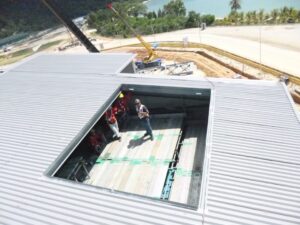 Fabrications & Installations of Roof Hatch Cover, VALE Site